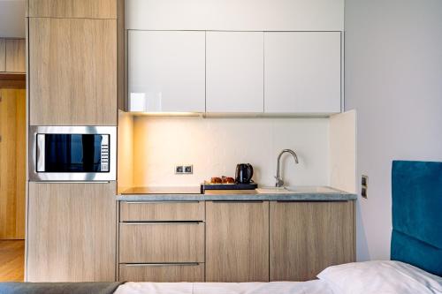 Mielenko & Spa ex Baltin Hotelにあるキッチンまたは簡易キッチン