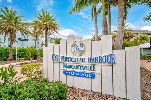 a sign for the one marriott harbor marriott waikikiwalk at Last Mango in Bradenton