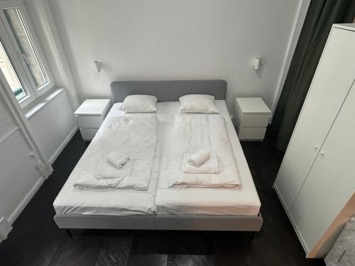 Cama o camas de una habitación en Luxurious Apartment in the Centre of Vienna