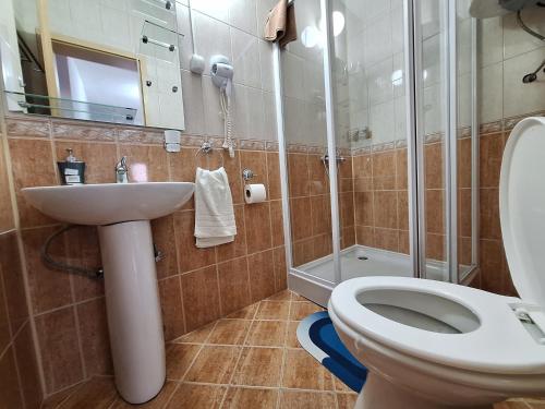 Koupelna v ubytování Studio Apartments Oleg Ohrid