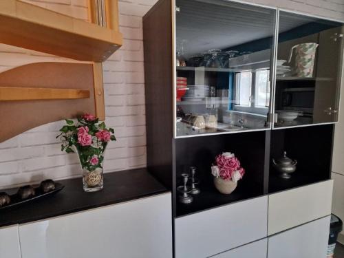 Dapur atau dapur kecil di Gîte Alsace en vue