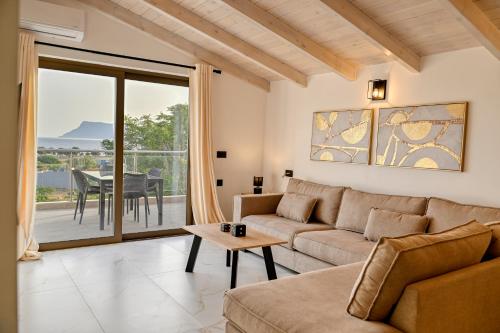 Χώρος καθιστικού στο Eagle bay loft