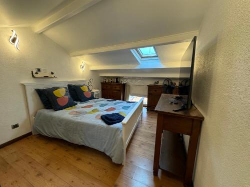 Llit o llits en una habitació de Appartement en duplex
