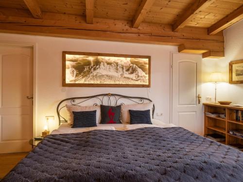 Postel nebo postele na pokoji v ubytování Das Chalet Kleines Appartement mit Garten - by NV-Appartements
