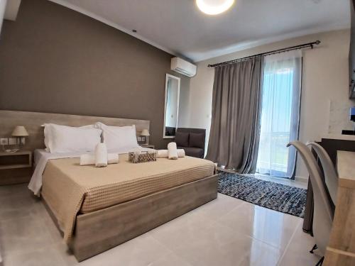 Postel nebo postele na pokoji v ubytování Zathay Apartments