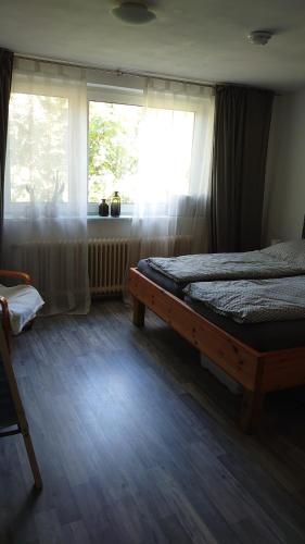 Llit o llits en una habitació de Wohnung