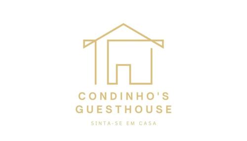 a logo for a construction business with a house at Condinho's Guest House in Golegã