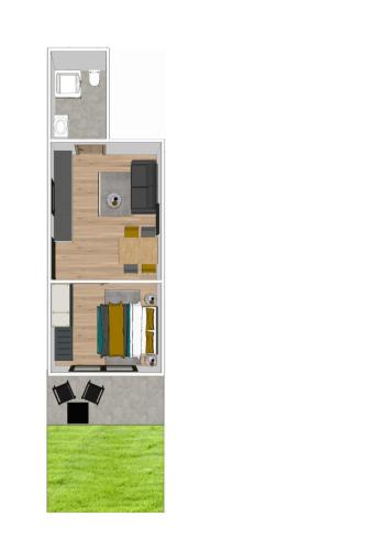 a view of a floor plan of a house at T-Collection Premium Apartments in Vipiteno