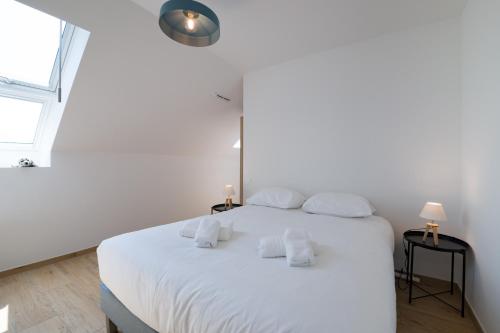 Katil atau katil-katil dalam bilik di OCEAN VIEW - Luxueux T3 avec magnifique vue mer