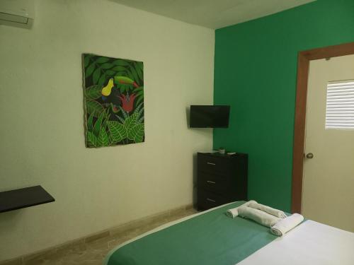 Μια τηλεόραση ή/και κέντρο ψυχαγωγίας στο Hotel Casa Olga