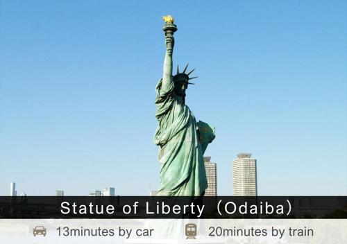 an image of the statue of liberty with the words statue of liberty at Tokyu Stay Tsukiji - Tokyo Ginza Area in Tokyo