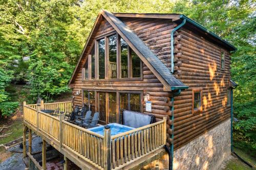 Deja View Serene Mountain Cabin for a Family Get-away with a Hot tub Sauna Fire pit that is Pet Friendly photo 19