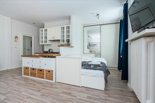 Η κουζίνα ή μικρή κουζίνα στο Studio Abrahama Centrum