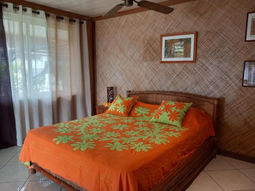 Voodi või voodid majutusasutuse B&B chez Maeva, bord de mer privé toas