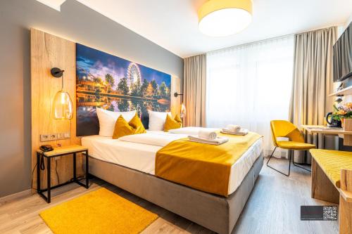 Postel nebo postele na pokoji v ubytování Hotel Spahr