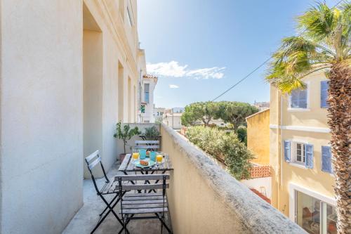 T2 avec balcon à Malmousque - Calme & vue mer