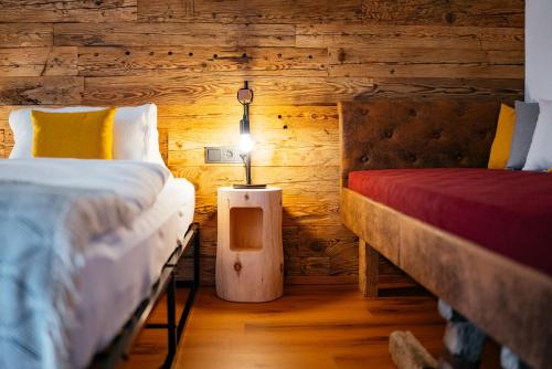 Cama o camas de una habitación en Binterhof Familie Mosser