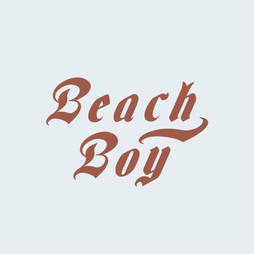 a poster for a beach boy with the words beach boy at Strandhotel in Cadzand-Bad