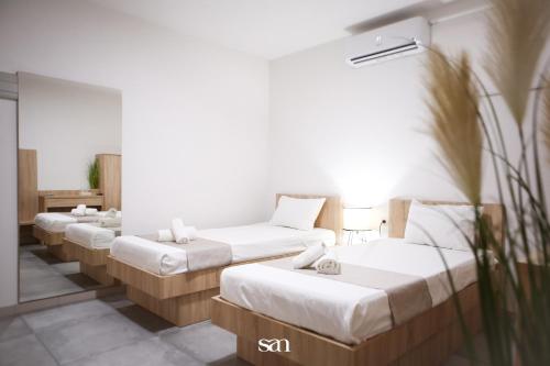 Ένα ή περισσότερα κρεβάτια σε δωμάτιο στο Hotel San Međugorje