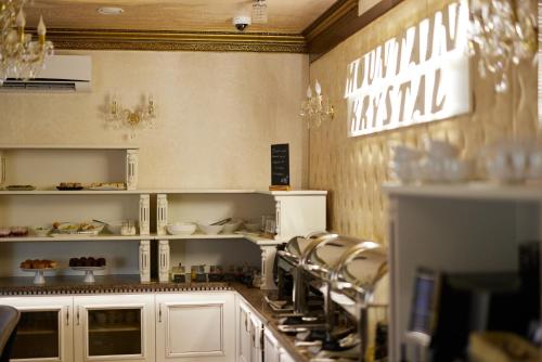 Cuisine ou kitchenette dans l'établissement Mountain Krystal