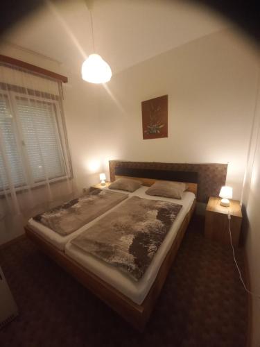 Posteľ alebo postele v izbe v ubytovaní Budai Garden House