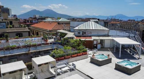 a view of a building with two pools on the roof at B&B Sweet Sleep in Naples