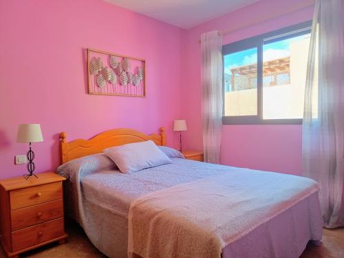 Ένα ή περισσότερα κρεβάτια σε δωμάτιο στο Apartamento Beneharo en San Andrés