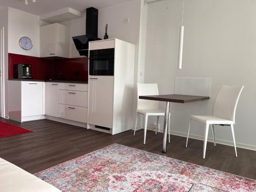 Η κουζίνα ή μικρή κουζίνα στο Luxusapartment in Bestlage