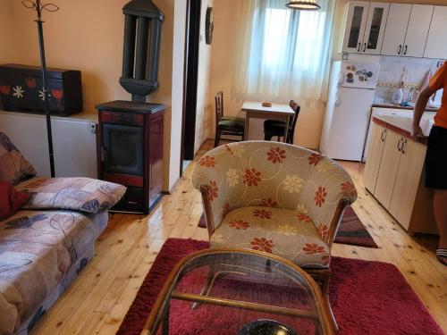 Kuchyň nebo kuchyňský kout v ubytování Apartman Đokić