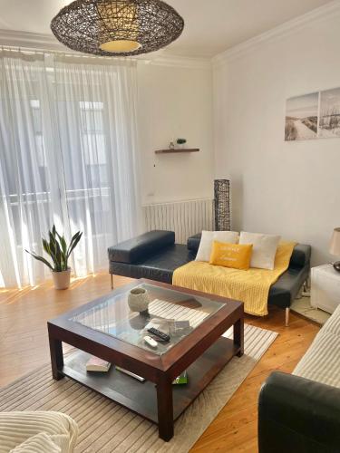 Χώρος καθιστικού στο Ty Sarah Lomener Beach appartement