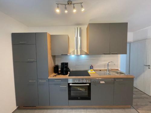 Dapur atau dapur kecil di Ostseeblick Lindau