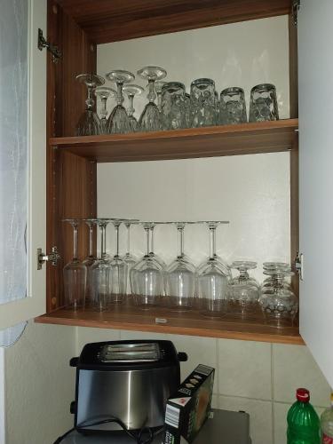 Dapur atau dapur kecil di Ferienwohnung Einsiedel