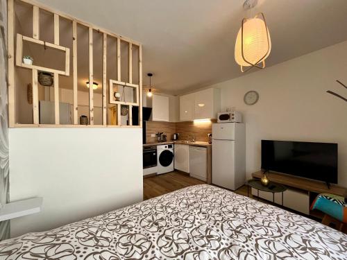 Kuchyň nebo kuchyňský kout v ubytování Cosy Home Bertrange