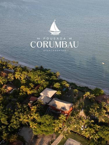 una vista aerea di un resort in acqua di Pousada Corumbau a Corumbau