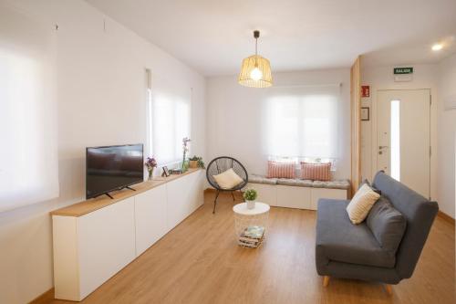 TV a/nebo společenská místnost v ubytování Apartamento turístico Ana