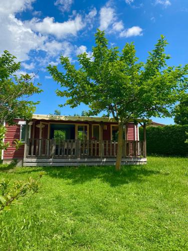 Mobil home 6 personnes piscine parc du Pilat