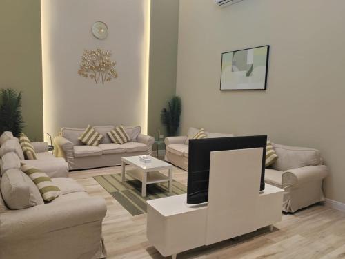 Χώρος καθιστικού στο Green chalet