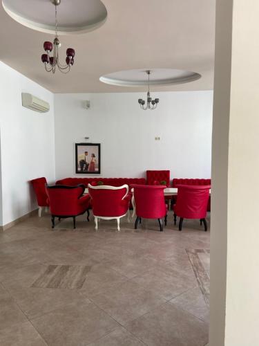 Χώρος καθιστικού στο Seaside View Apartment in Varna