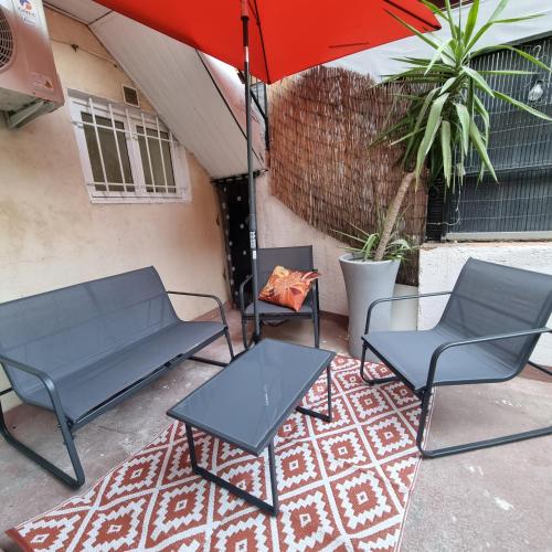 Appartement cosy avec grande terrasse