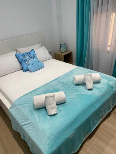 Postel nebo postele na pokoji v ubytování Sea Breeze Apartment