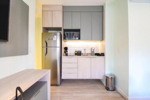 Dapur atau dapur kecil di ParkSide Jardim Paulista