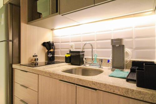 Dapur atau dapur kecil di ParkSide Jardim Paulista