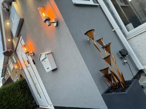 an overhead view of a door of a building at North Avenue Guest House Ltd, Heathrow Airport-Free Parking in Hayes
