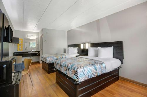 Ένα ή περισσότερα κρεβάτια σε δωμάτιο στο Motel 6-York, PA