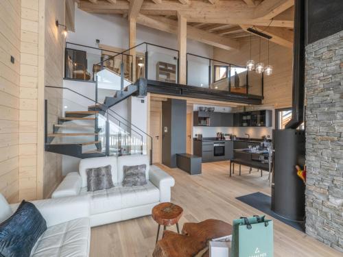 Duplex 125m² aux pieds des pistes avec parking et cheminée - FR-1-645-70