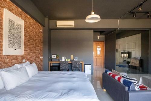 Huzi Roomにあるベッド