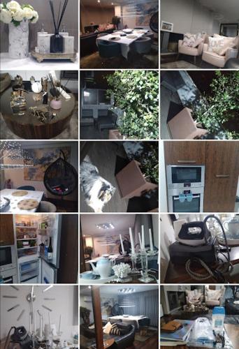 a collage of different pictures of a living room at Luxury 3 Bedroom Penthouse With Private Garage in Braga