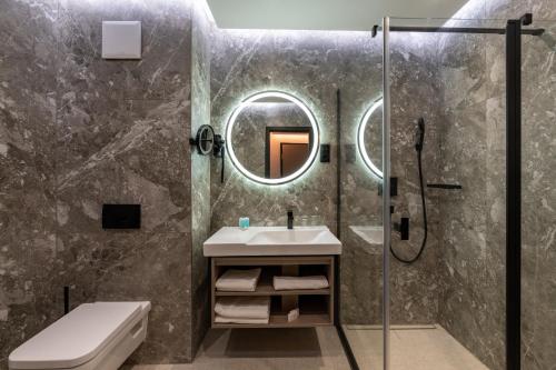 Koupelna v ubytování Hotel Debrecen