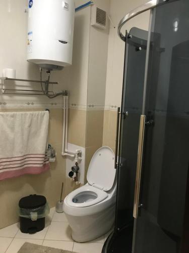 Koupelna v ubytování Apartament Danse