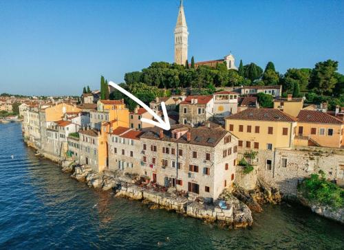 Ferienwohnung in Rovinj mit Terrasse und Meerblick